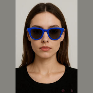 Saint Owen Blue Unisex Sunglasses